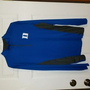 Men's Colloseum Duke Blue Devils L/S Drifit 1/4 Zip Pullover Size Medium